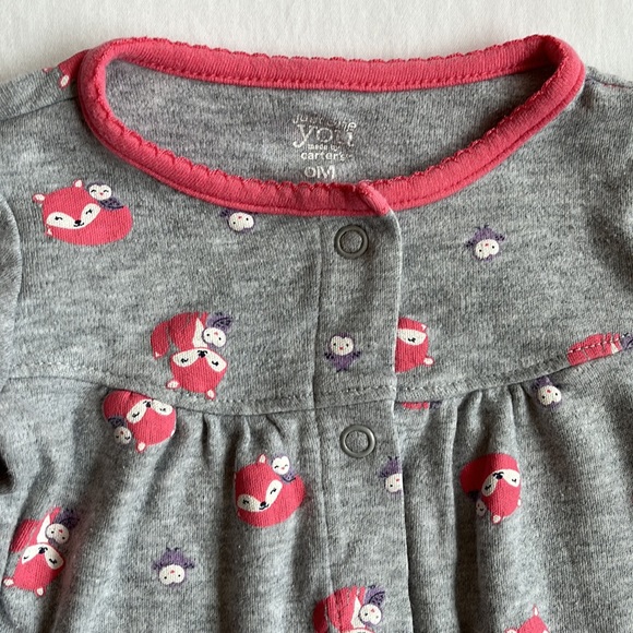 Bundle of 3 Carter's Baby Girl's Footed Pajamas Size 6 Months - Picture 3 of 15